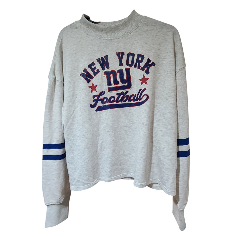 CSA NFL New York Giants Cropped Sweater Women's 2XL NWT